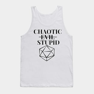 DnD Chaotic (Evil) Stupid d20 Tank Top